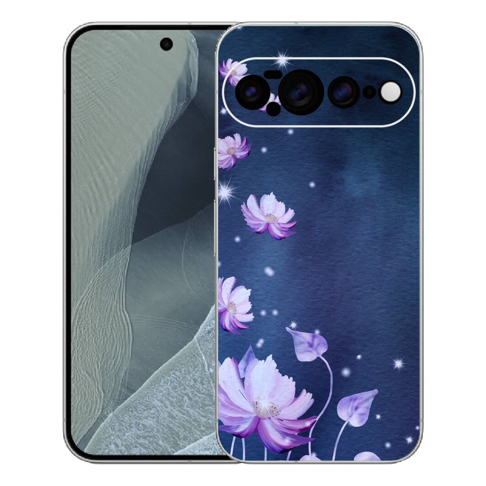 Gelový kryt mmCase na Google Pixel 11 Pro XL - padající květy