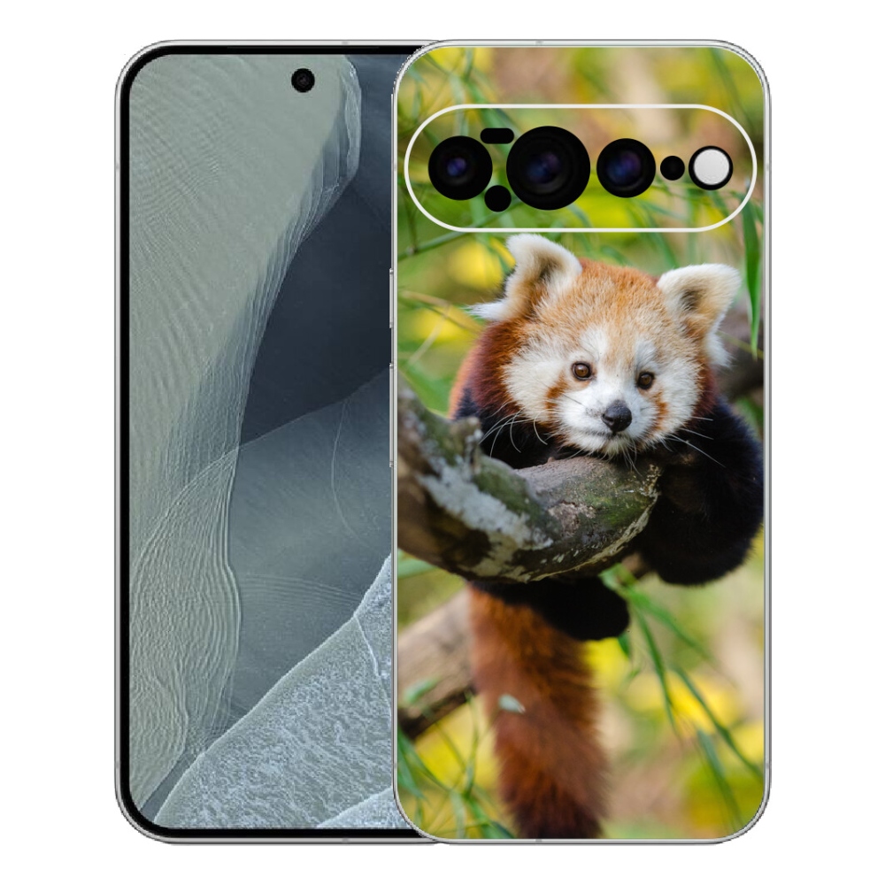 Gelový kryt mmCase na Google Pixel 11 Pro XL - panda červená