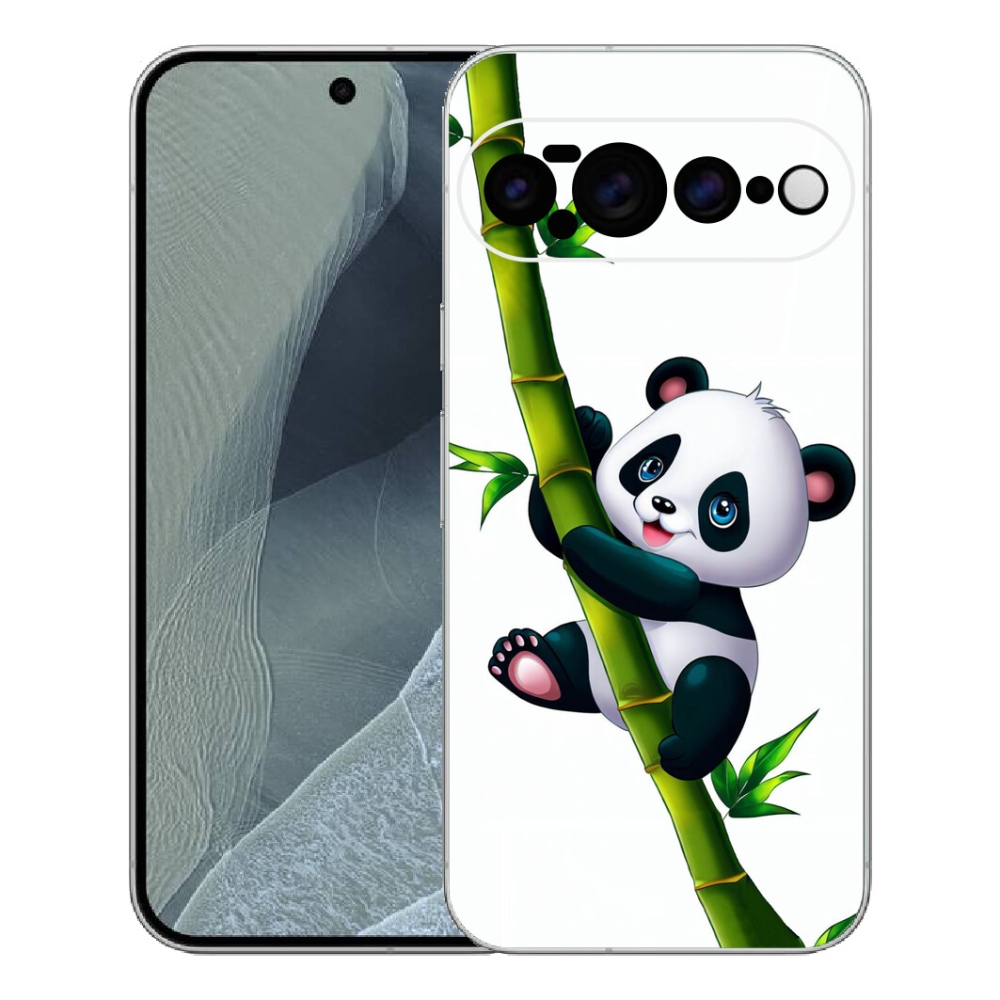 Gelový kryt mmCase na Google Pixel 11 Pro XL - panda na bambusu