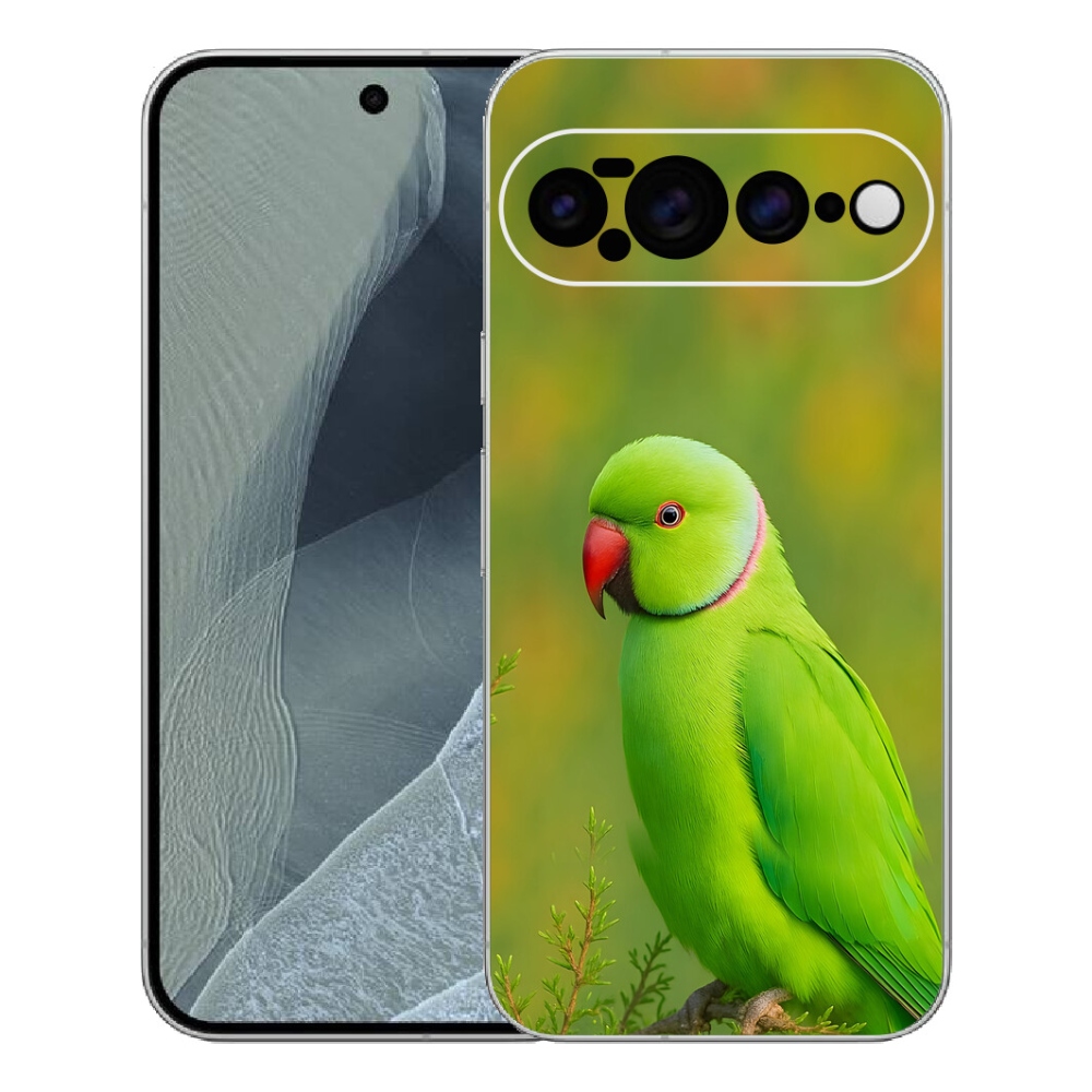 Gelový kryt mmCase na Google Pixel 11 Pro XL - papoušek alexandr 2