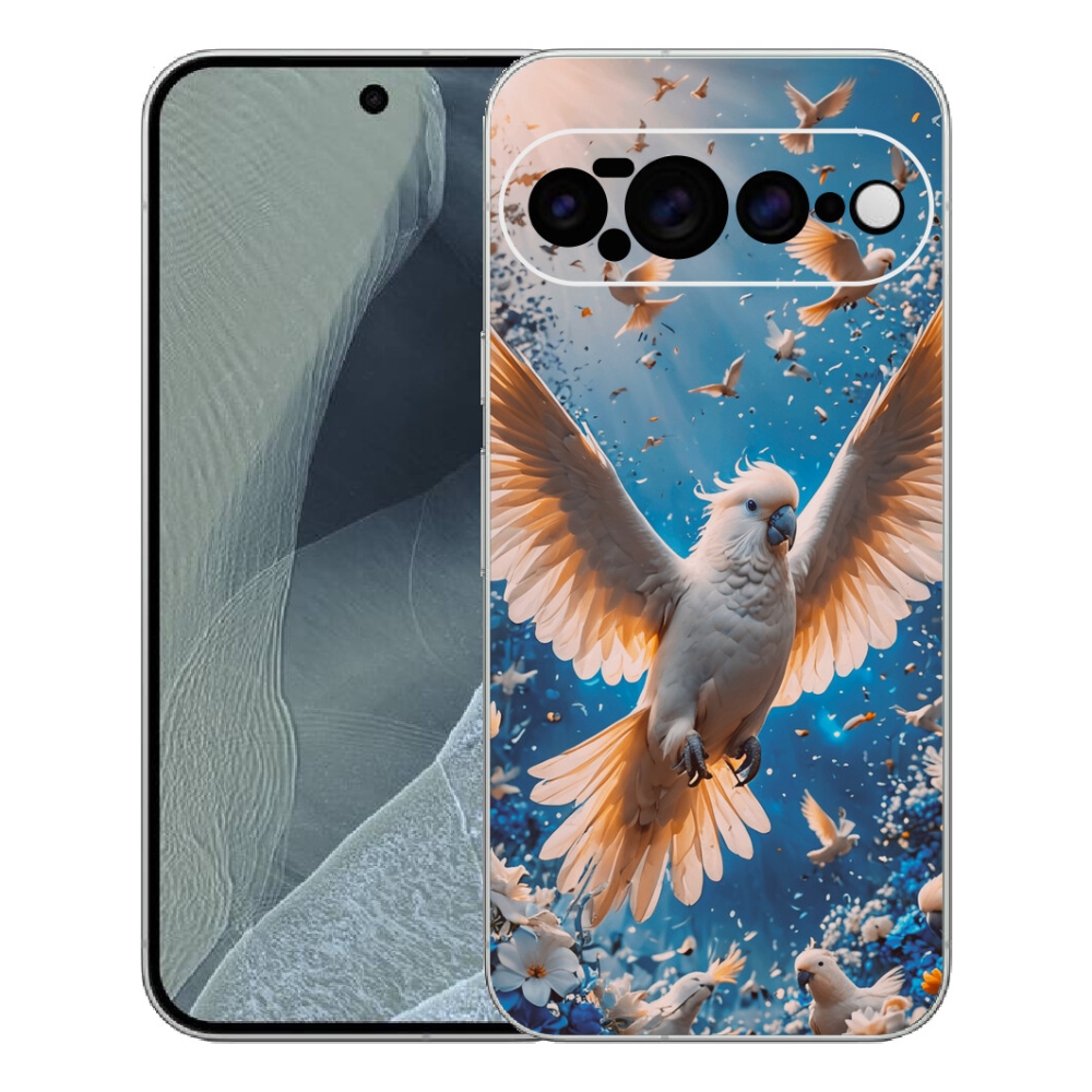 Gelový kryt mmCase na Google Pixel 11 Pro XL - papoušek kakadu