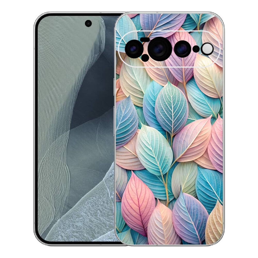 Gelový kryt mmCase na Google Pixel 11 Pro XL - pastelové listy