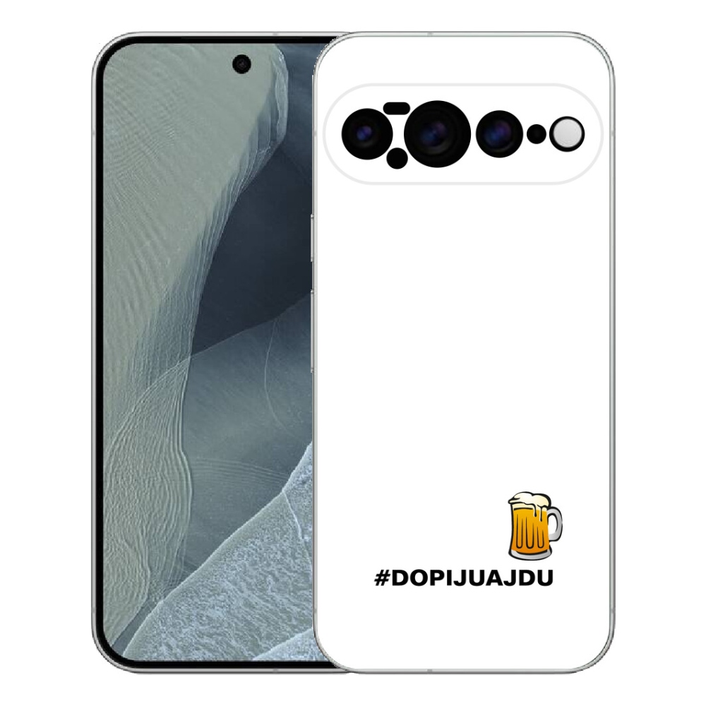 Gelový kryt mmCase na Google Pixel 11 Pro XL - pivní motiv 1 bílé pozadí
