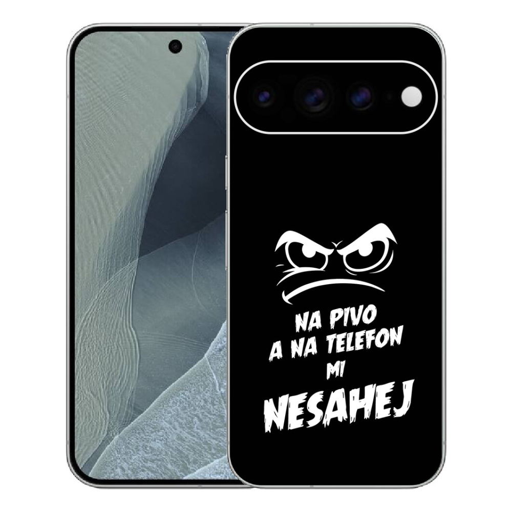 Gelový kryt mmCase na Google Pixel 11 Pro XL - pivní motiv 2 černé pozadí