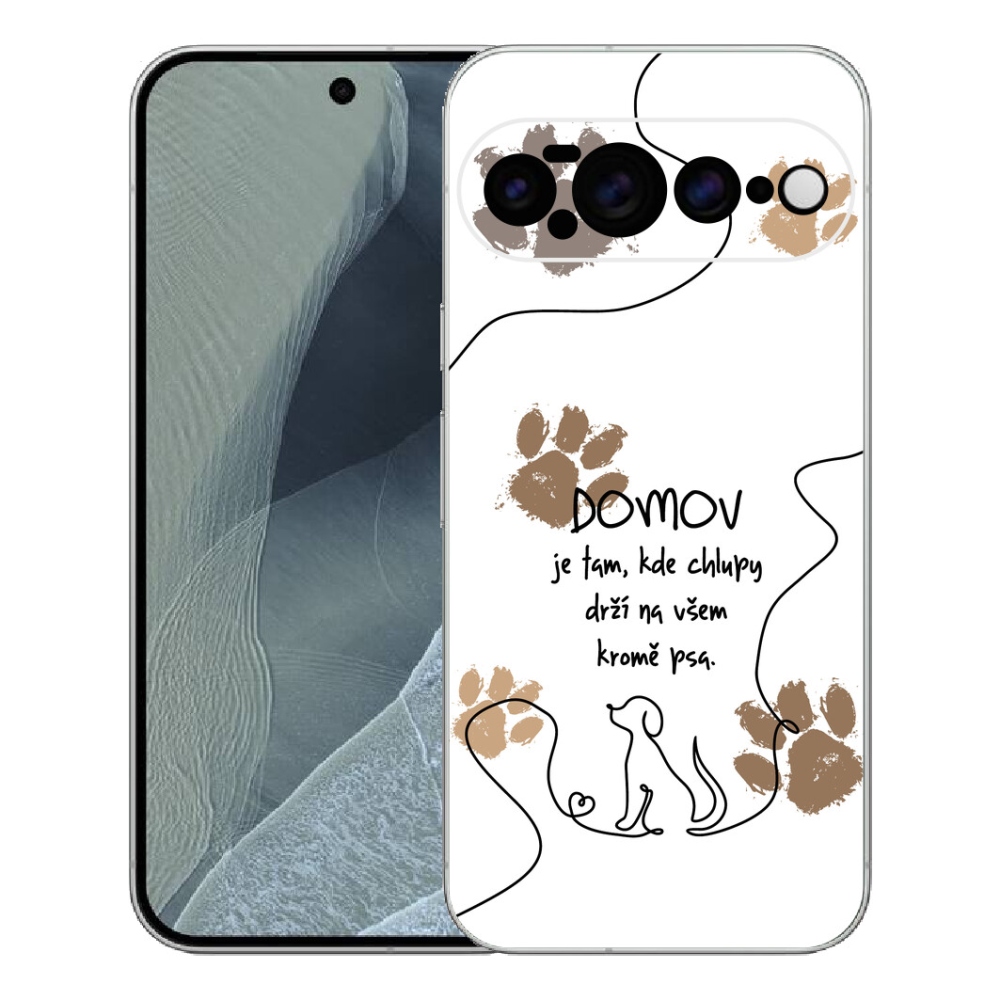 Gelový kryt mmCase na Google Pixel 11 Pro XL - psí motiv bílé pozadí