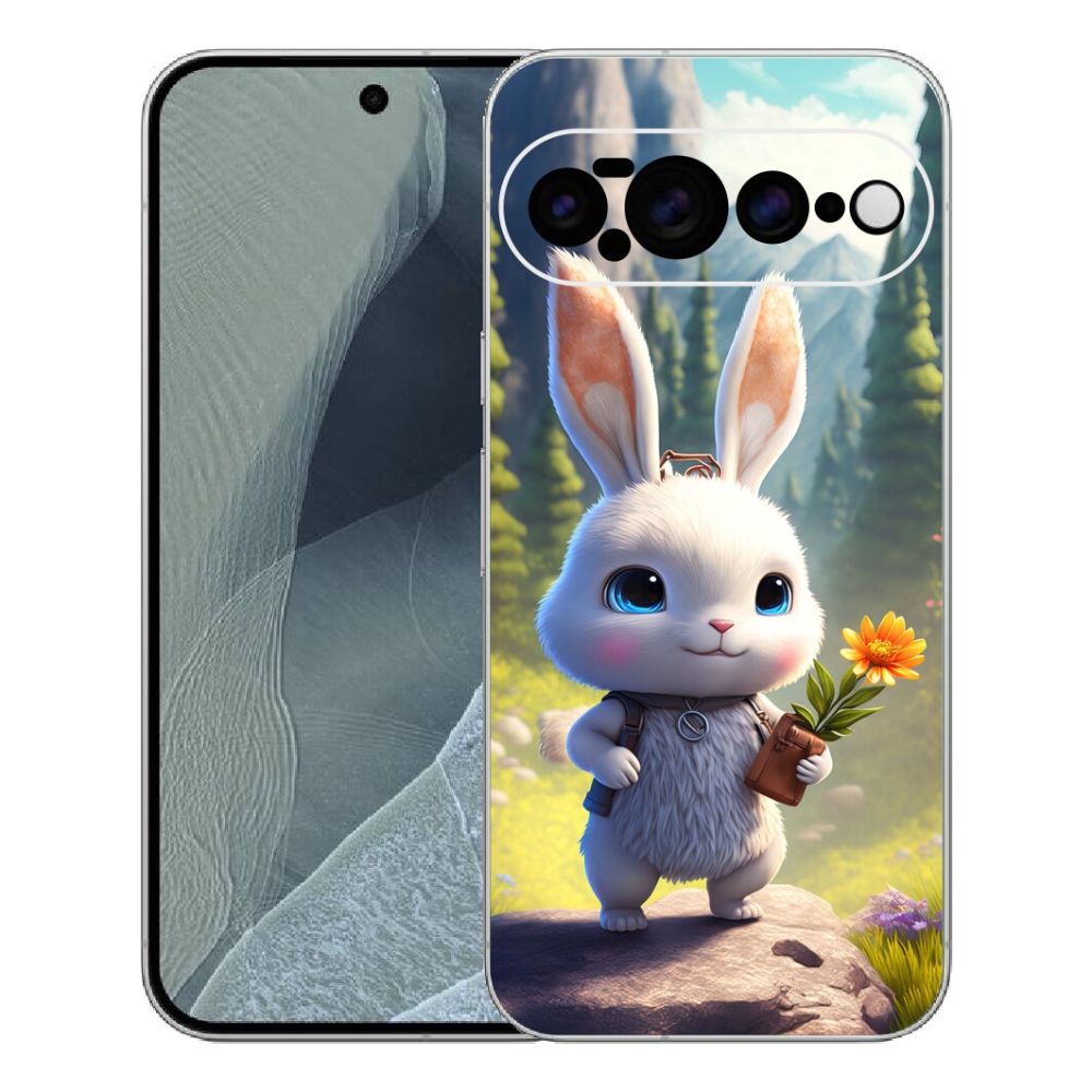 Gelový kryt mmCase na Google Pixel 11 Pro XL - roztomilý králíček