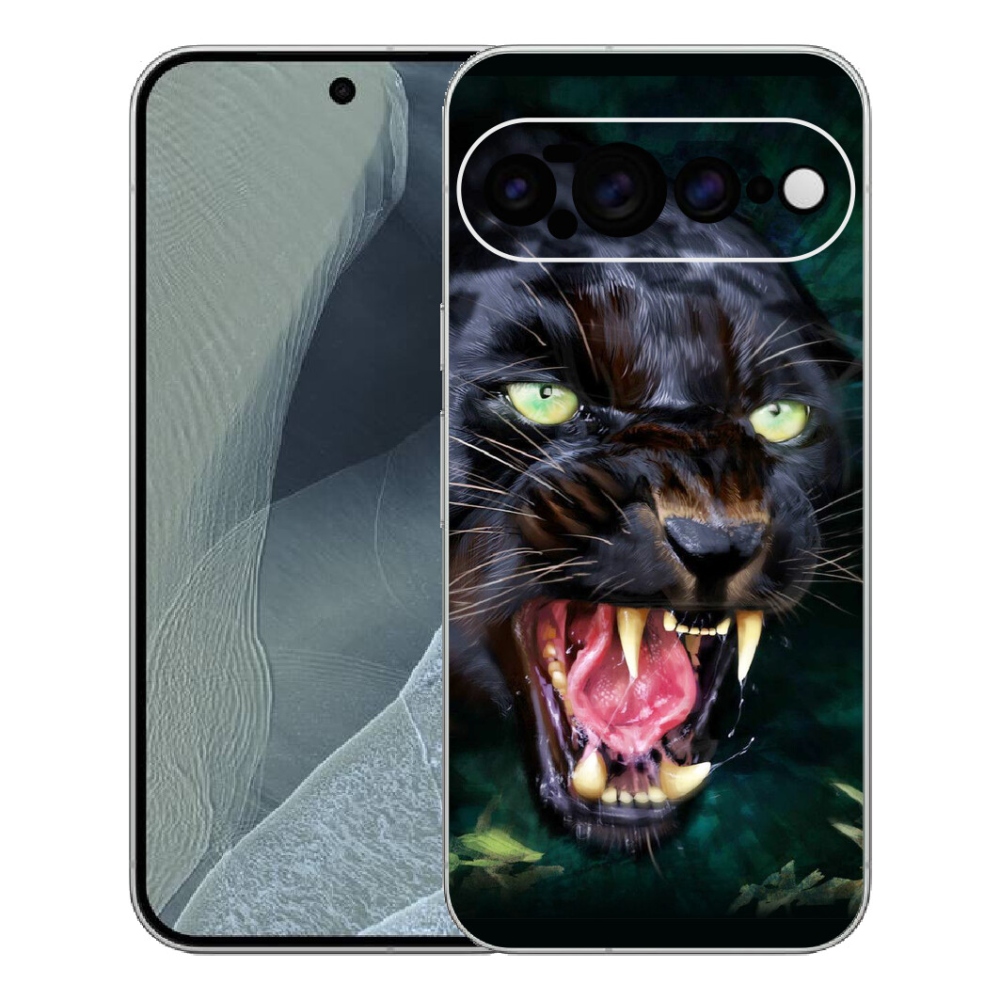 Gelový kryt mmCase na Google Pixel 11 Pro XL - rozzuřený černý panter