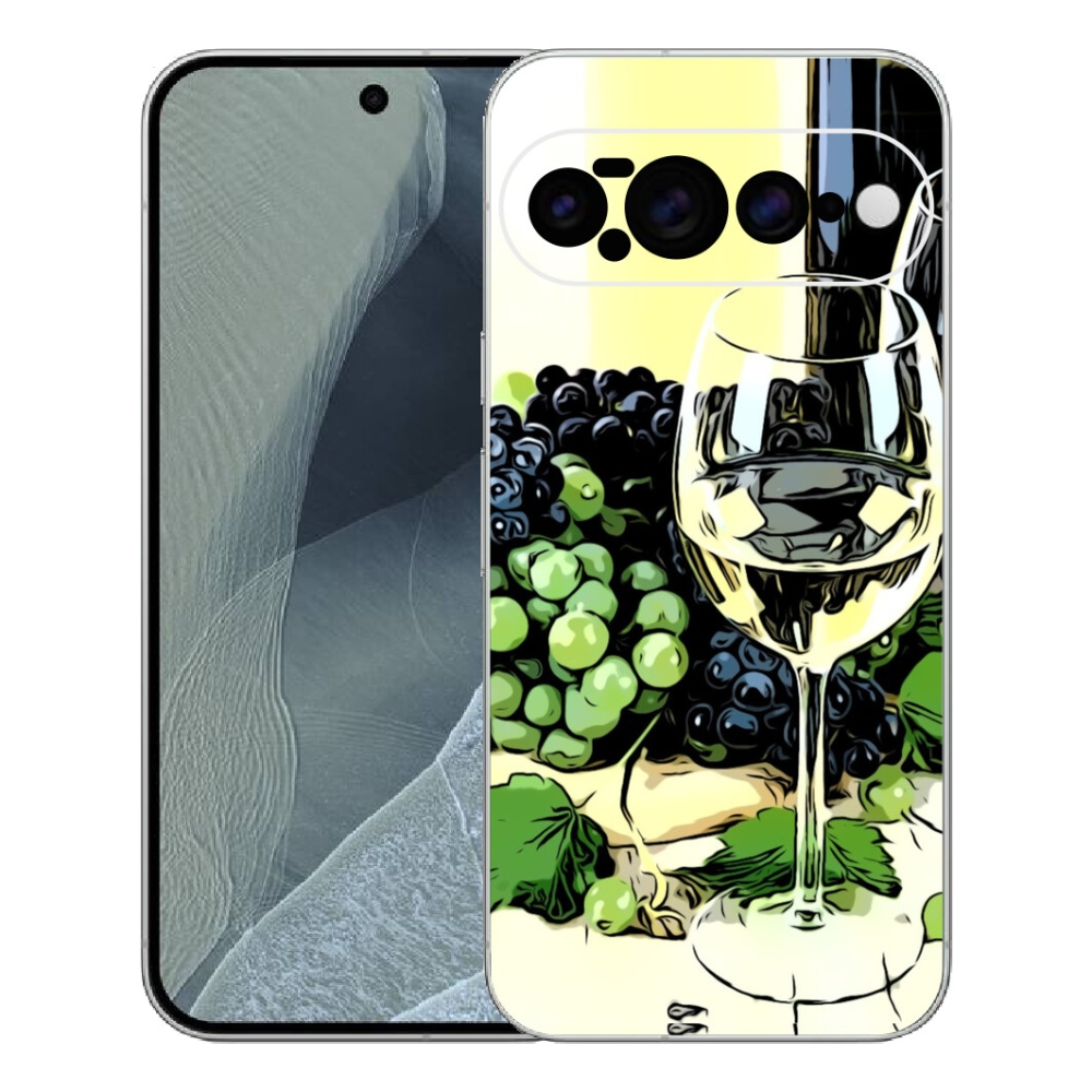 Gelový kryt mmCase na Google Pixel 11 Pro XL - sklenka vína
