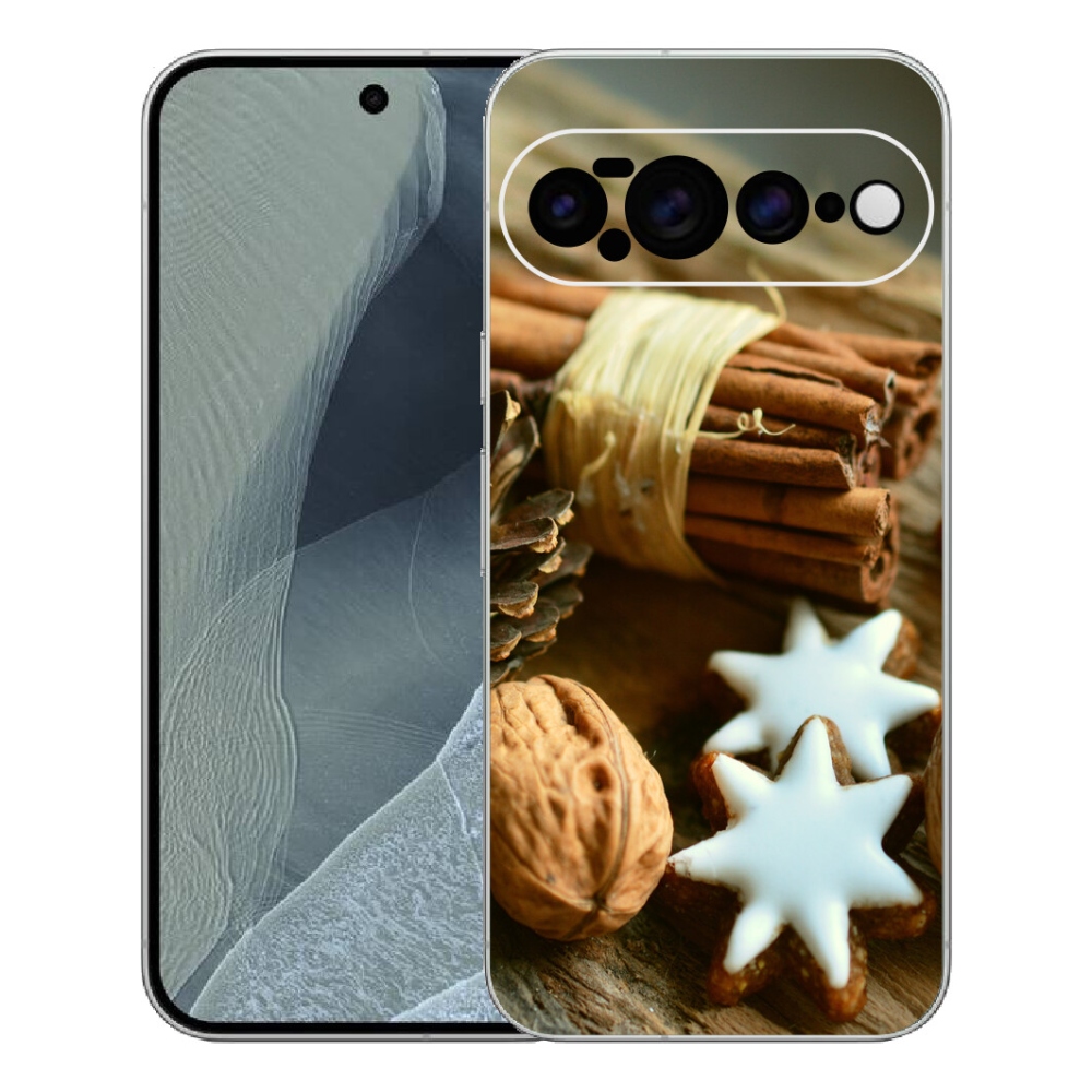 Gelový kryt mmCase na Google Pixel 11 Pro XL - skořice a perníčky