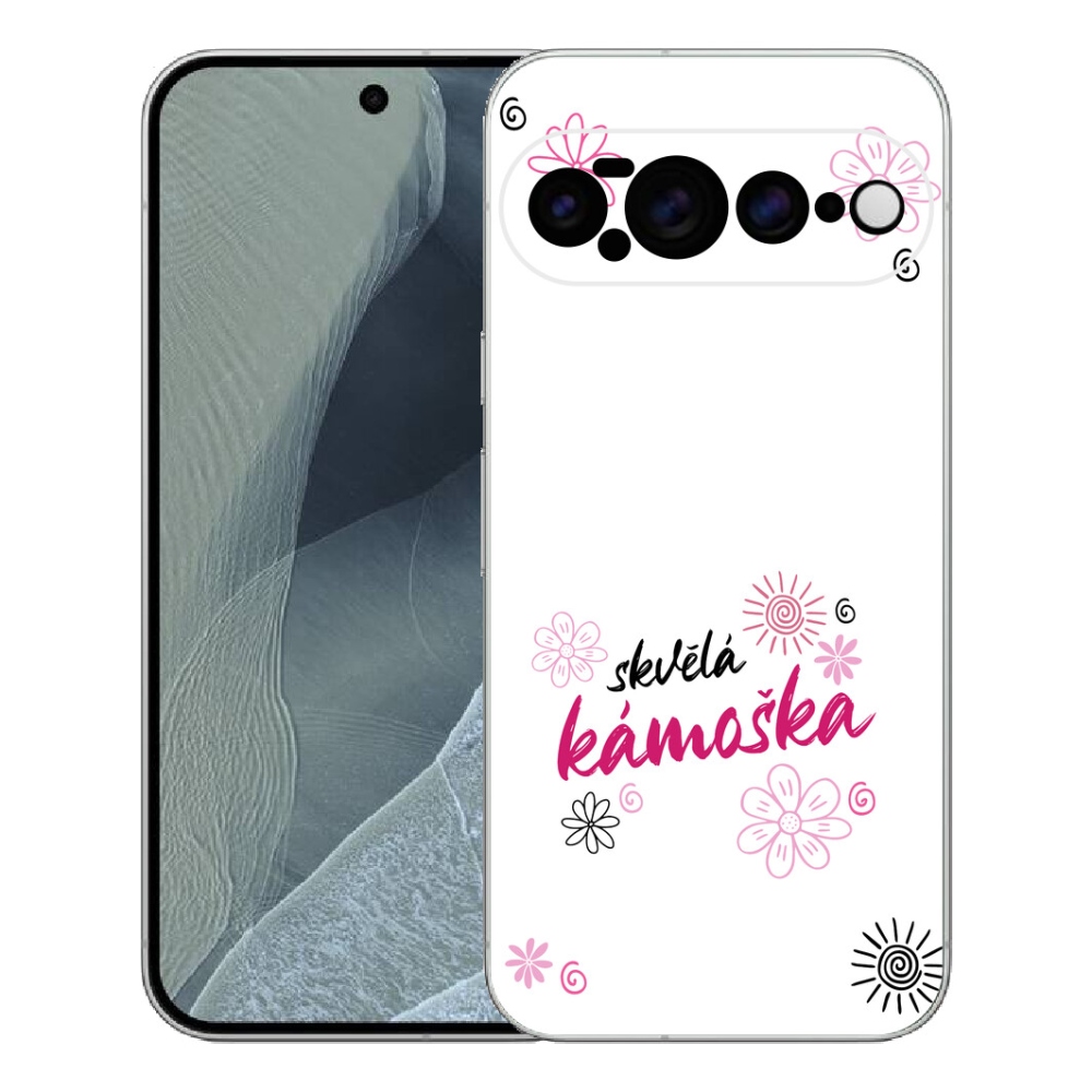 Gelový kryt mmCase na Google Pixel 11 Pro XL - skvělá kámoška bílé pozadí