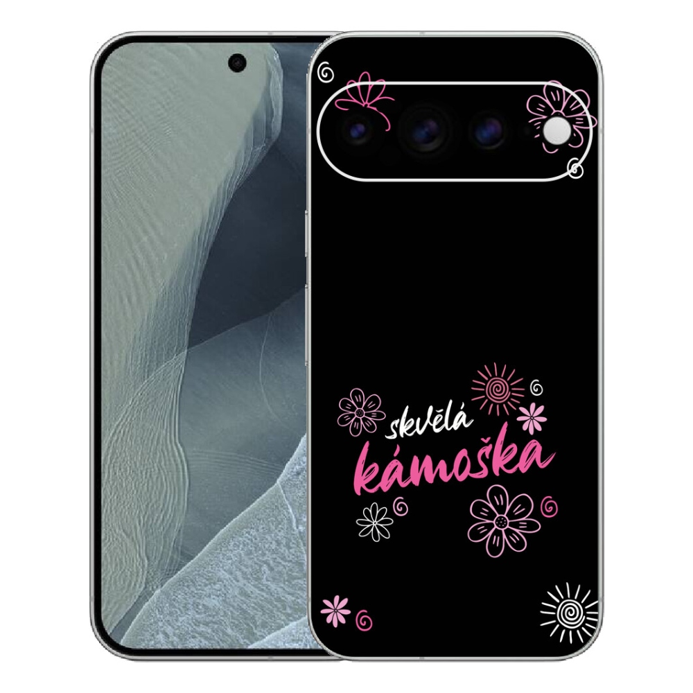 Gelový kryt mmCase na Google Pixel 11 Pro XL - skvělá kámoška černé pozadí