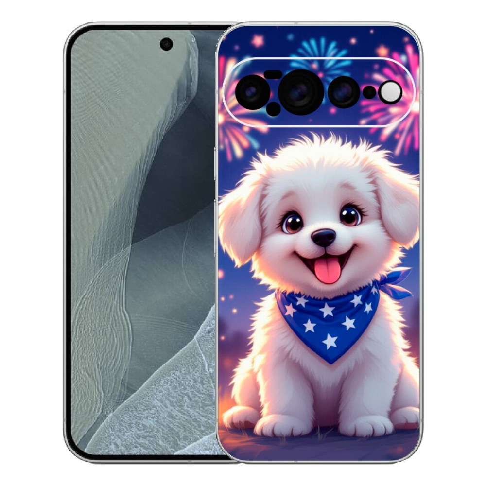 Gelový kryt mmCase na Google Pixel 11 Pro XL - slavnostní štěně