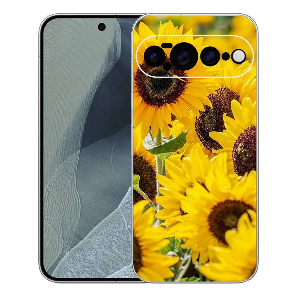 Gelový kryt mmCase na Google Pixel 11 Pro XL - slunečnice