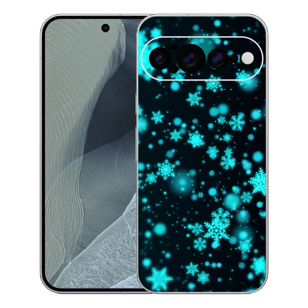 Gelový kryt mmCase na Google Pixel 11 Pro XL - sněhové vločky 1