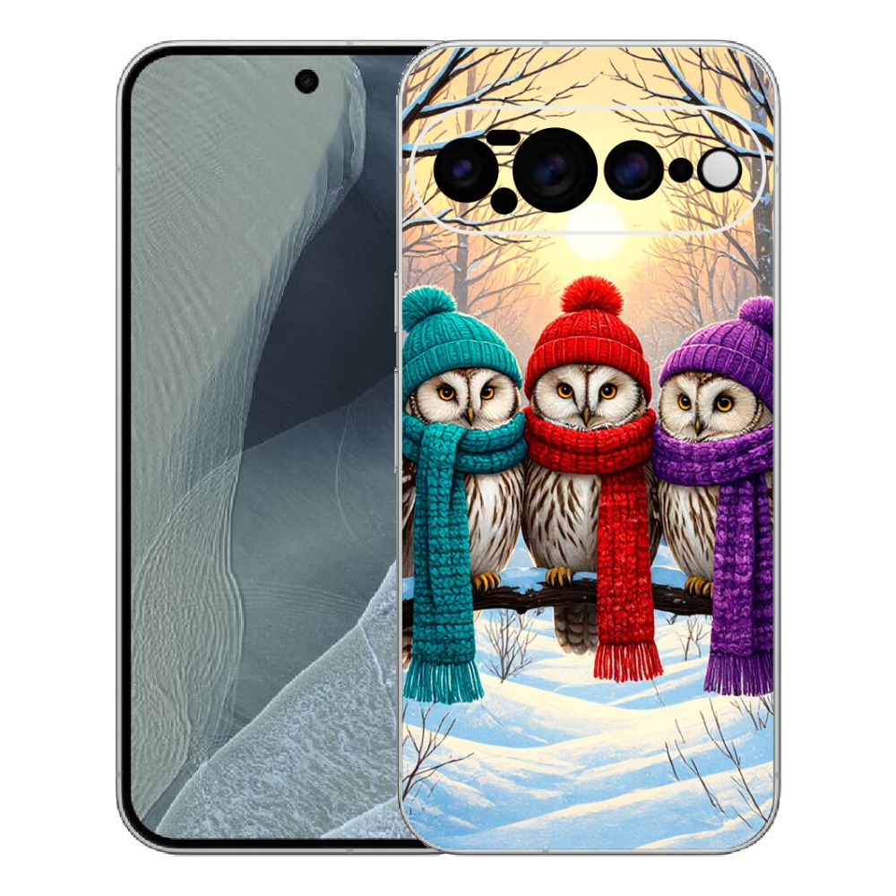 Gelový kryt mmCase na Google Pixel 11 Pro XL - soví přátelé