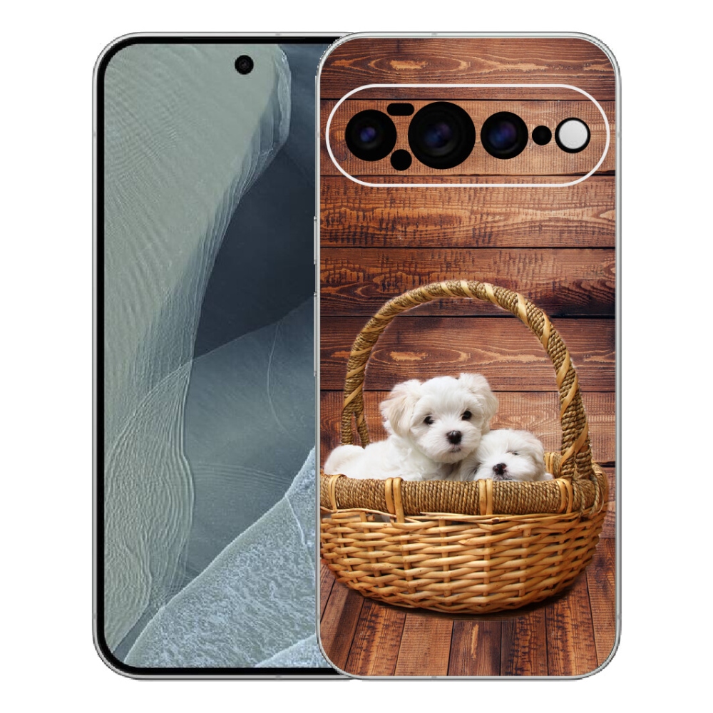 Gelový kryt mmCase na Google Pixel 11 Pro XL - štěňátka
