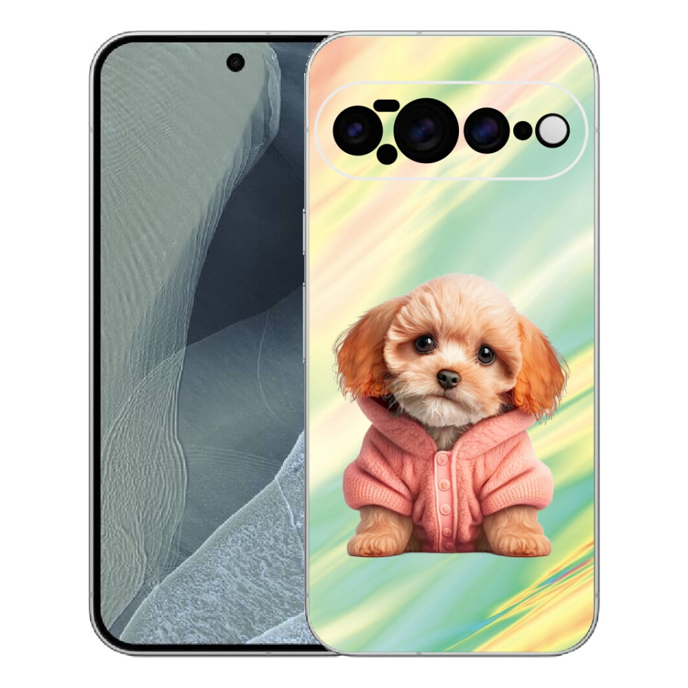 Gelový kryt mmCase na Google Pixel 11 Pro XL - štěně ve svetru