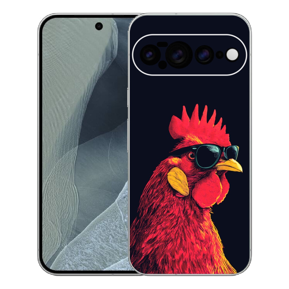 Gelový kryt mmCase na Google Pixel 11 Pro XL - stylový kohout