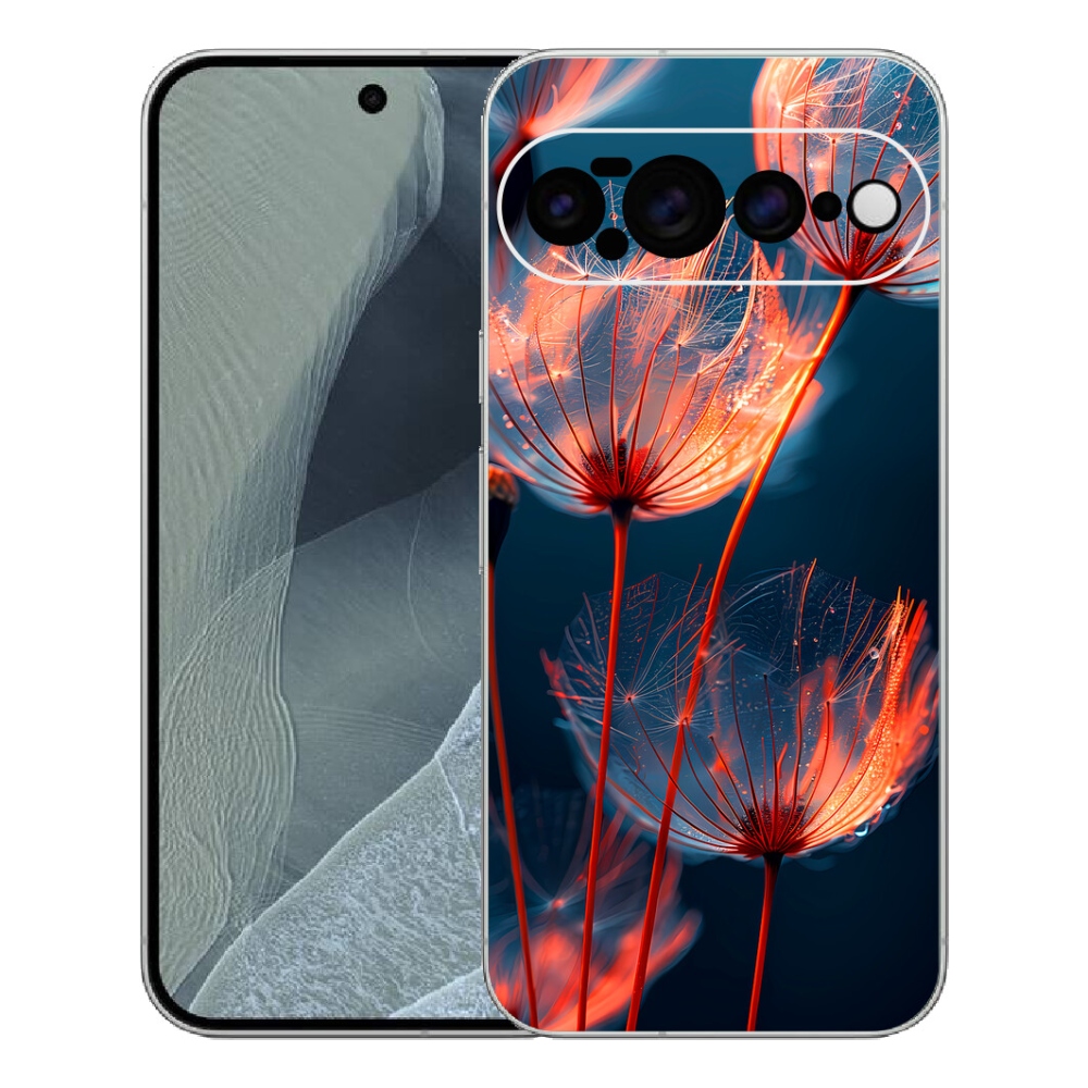 Gelový kryt mmCase na Google Pixel 11 Pro XL - světélkující chmýří
