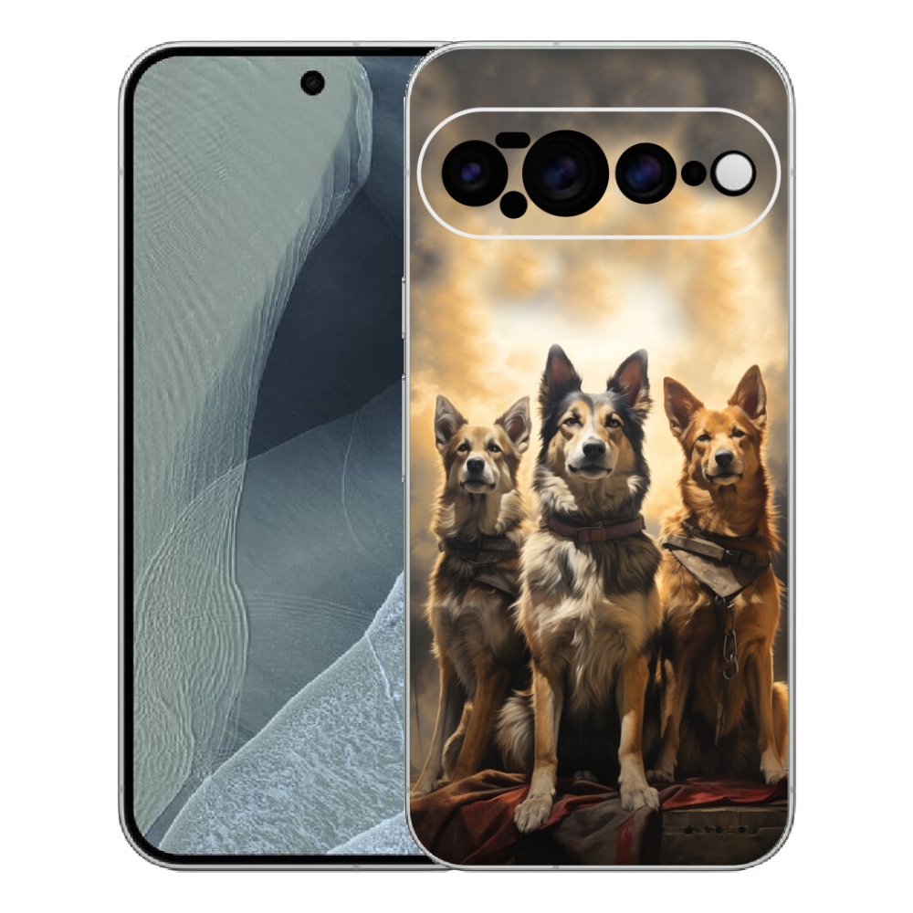 Gelový kryt mmCase na Google Pixel 11 Pro XL - tři psi