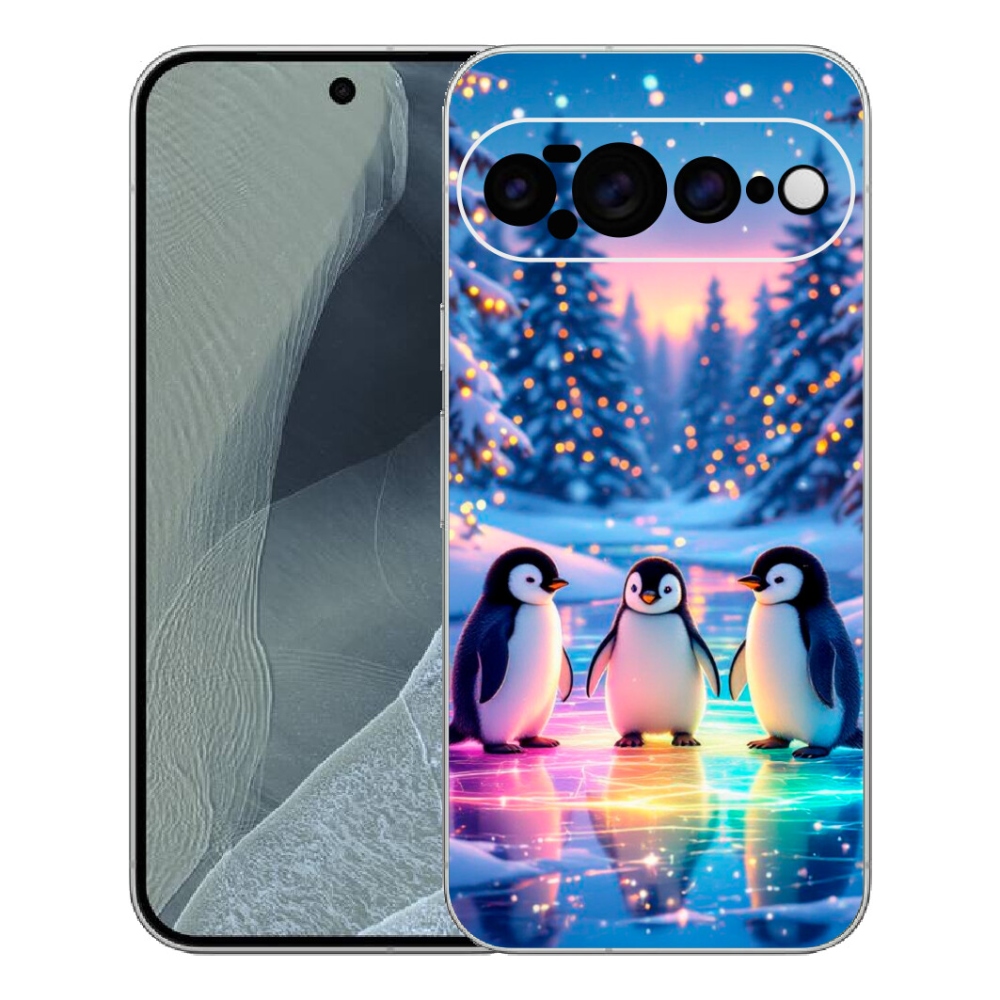 Gelový kryt mmCase na Google Pixel 11 Pro XL - tučnáci