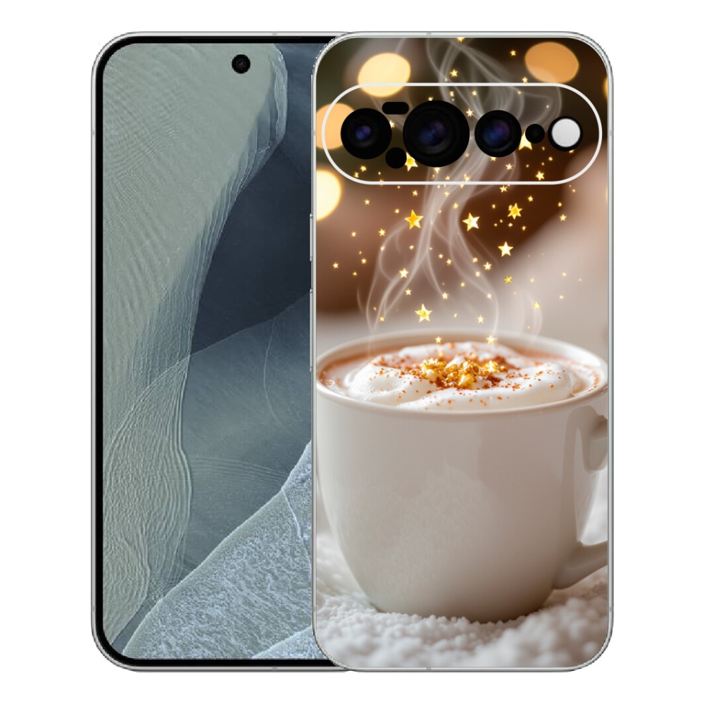 Gelový kryt mmCase na Google Pixel 11 Pro XL - vánoční horký nápoj