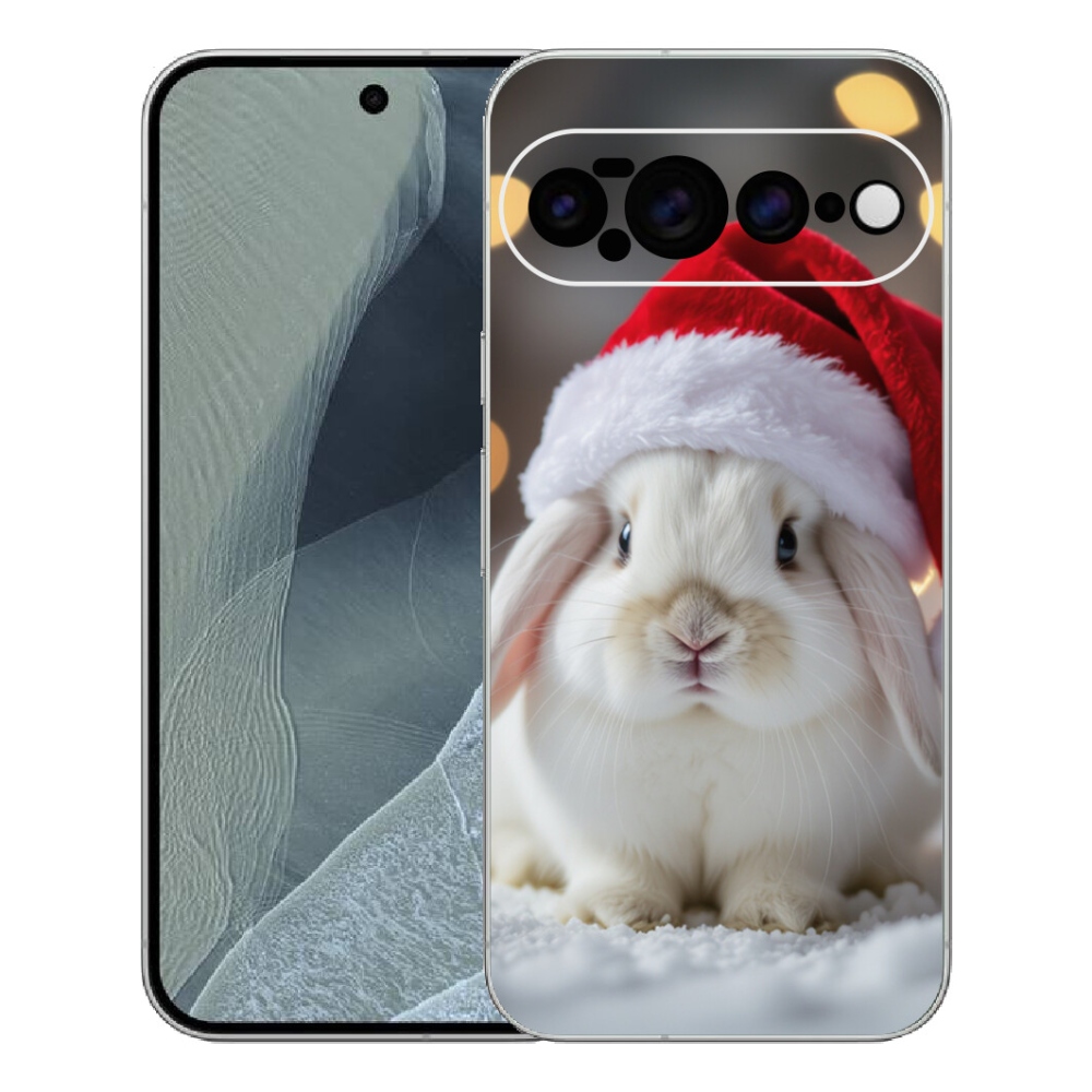 Gelový kryt mmCase na Google Pixel 11 Pro XL - vánoční králík