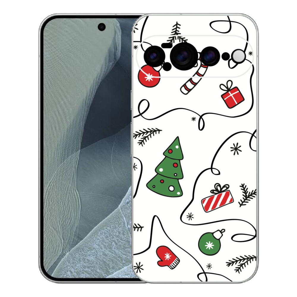 Gelový kryt mmCase na Google Pixel 11 Pro XL - vánoční motivy