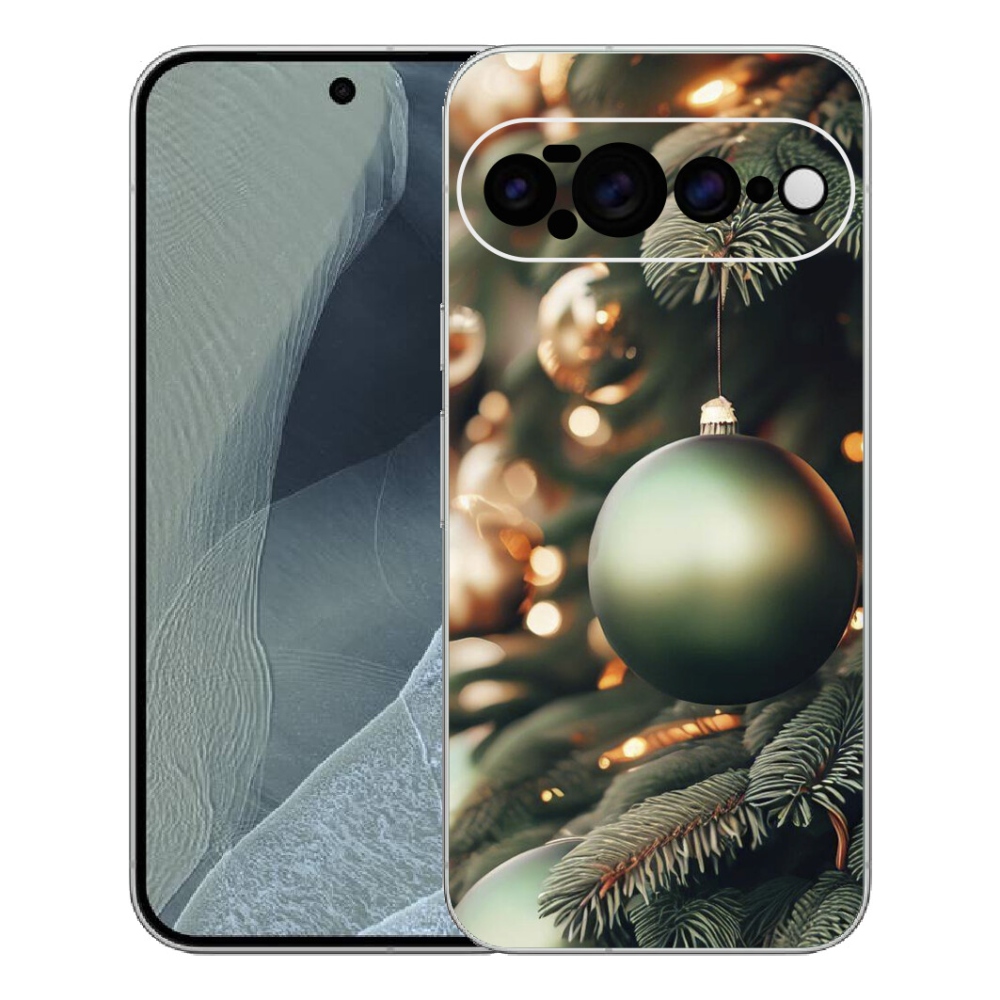 Gelový kryt mmCase na Google Pixel 11 Pro XL - vánoční ozdoby 1