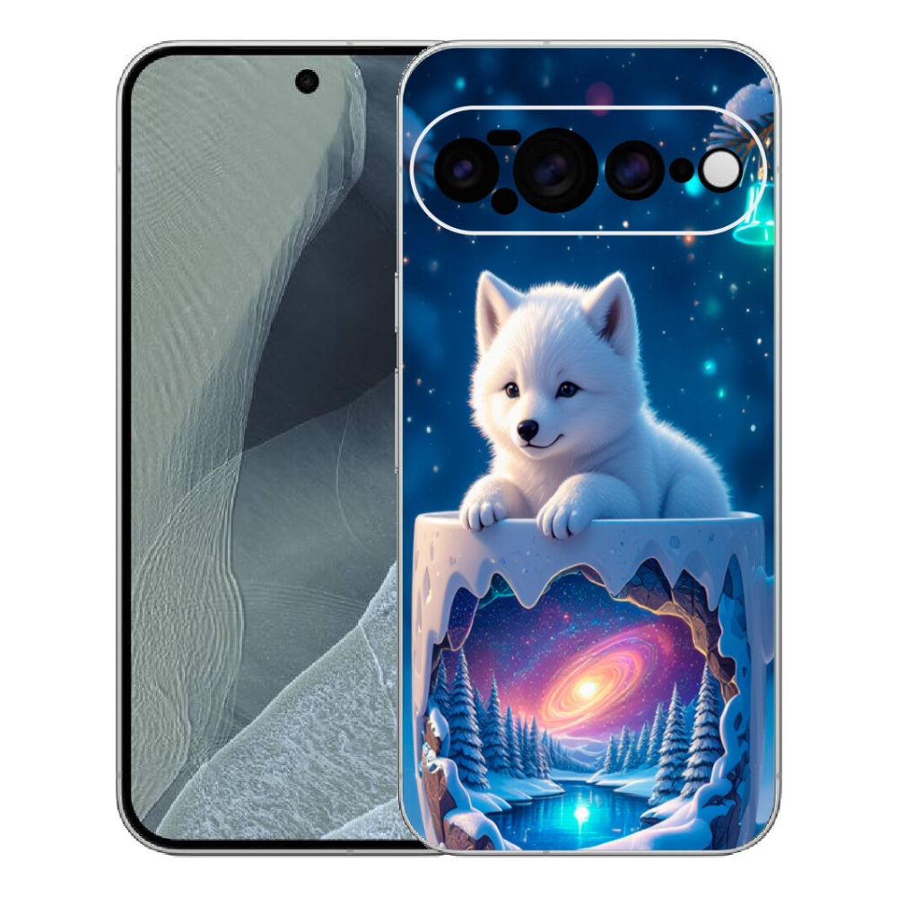Gelový kryt mmCase na Google Pixel 11 Pro XL - vánoční štěně