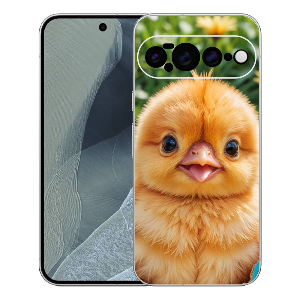 Gelový kryt mmCase na Google Pixel 11 Pro XL - veselé kuřátko