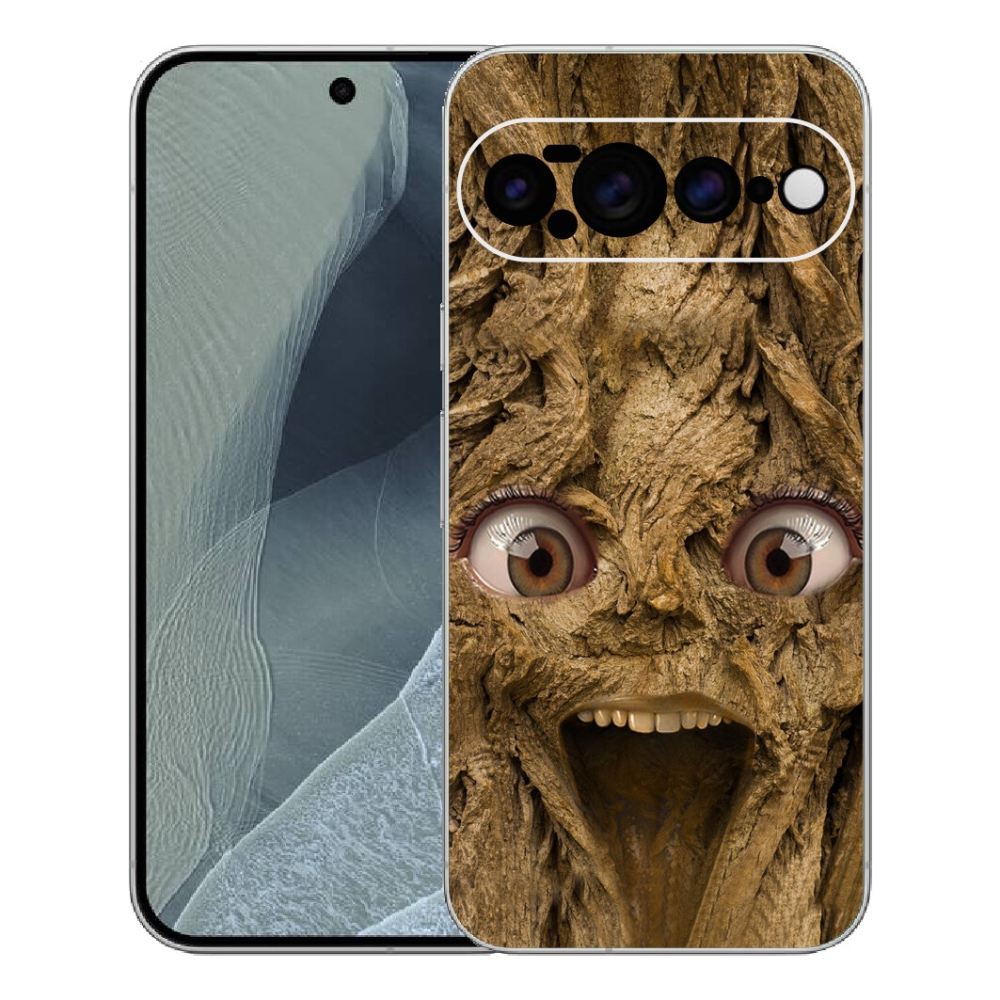 Gelový kryt mmCase na Google Pixel 11 Pro XL - veselý strom s očima