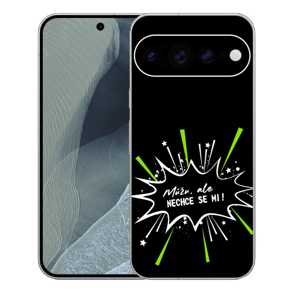 Gelový kryt mmCase na Google Pixel 11 Pro XL - vtipný text 11 černé pozadí