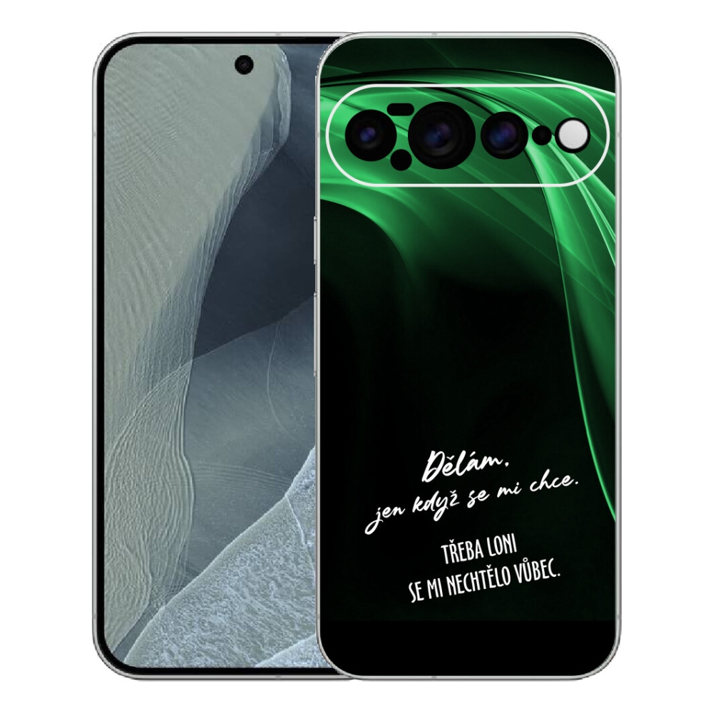 Gelový kryt mmCase na Google Pixel 11 Pro XL - vtipný text 12 černé pozadí