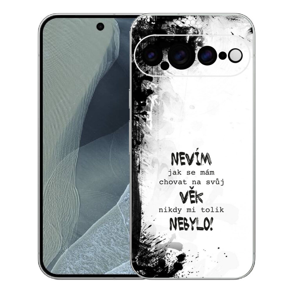 Gelový kryt mmCase na Google Pixel 11 Pro XL - vtipný text 14 bílé pozadí