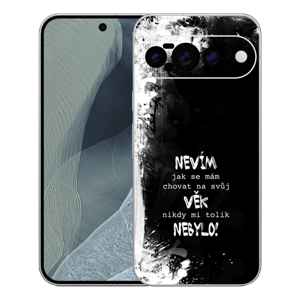 Gelový kryt mmCase na Google Pixel 11 Pro XL - vtipný text 14 černé pozadí