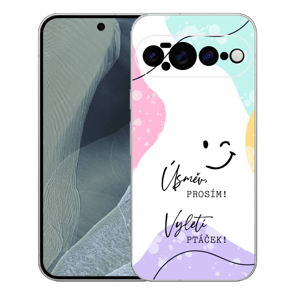 Gelový kryt mmCase na Google Pixel 11 Pro XL - vtipný text 4 bílé pozadí
