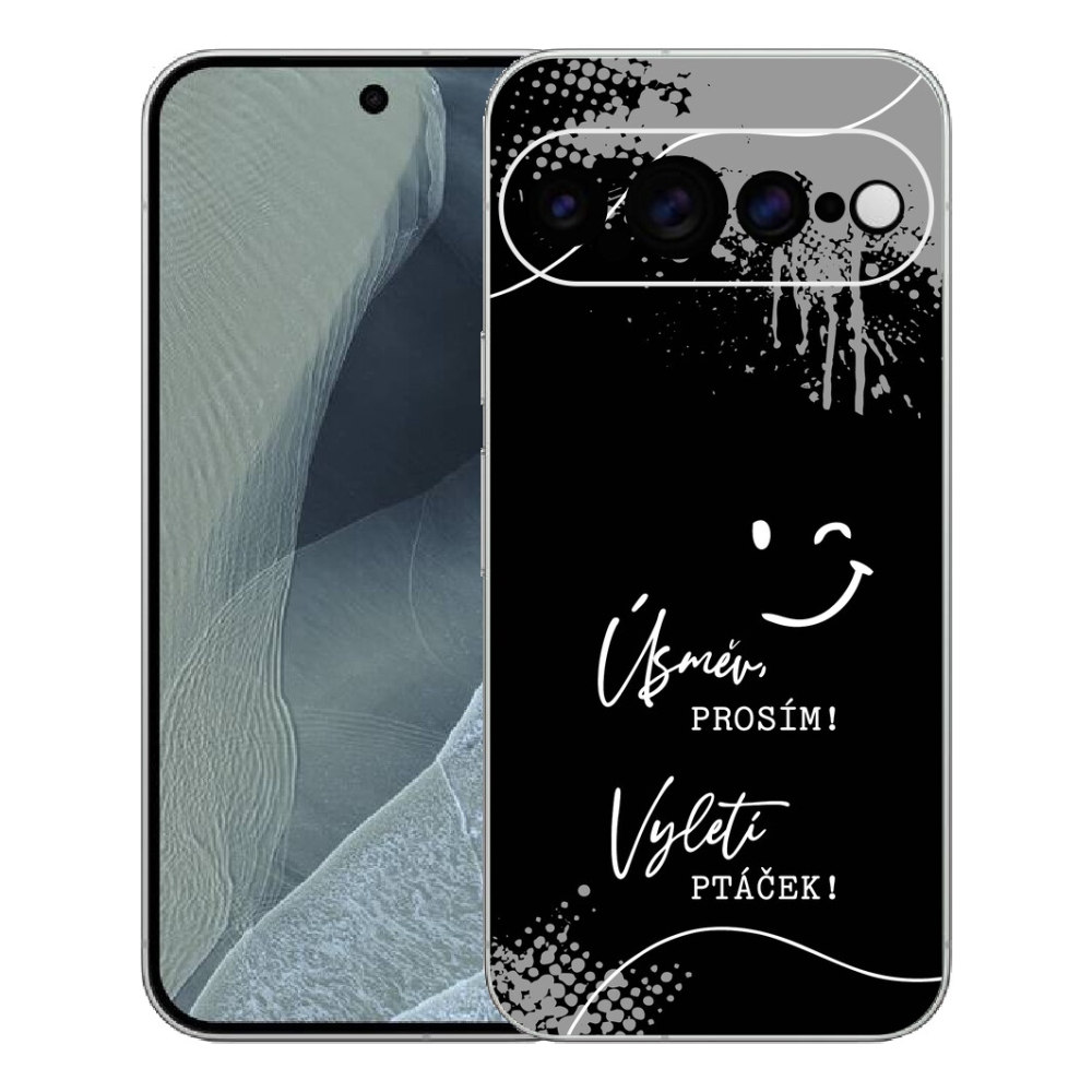 Gelový kryt mmCase na Google Pixel 11 Pro XL - vtipný text 4 černé pozadí