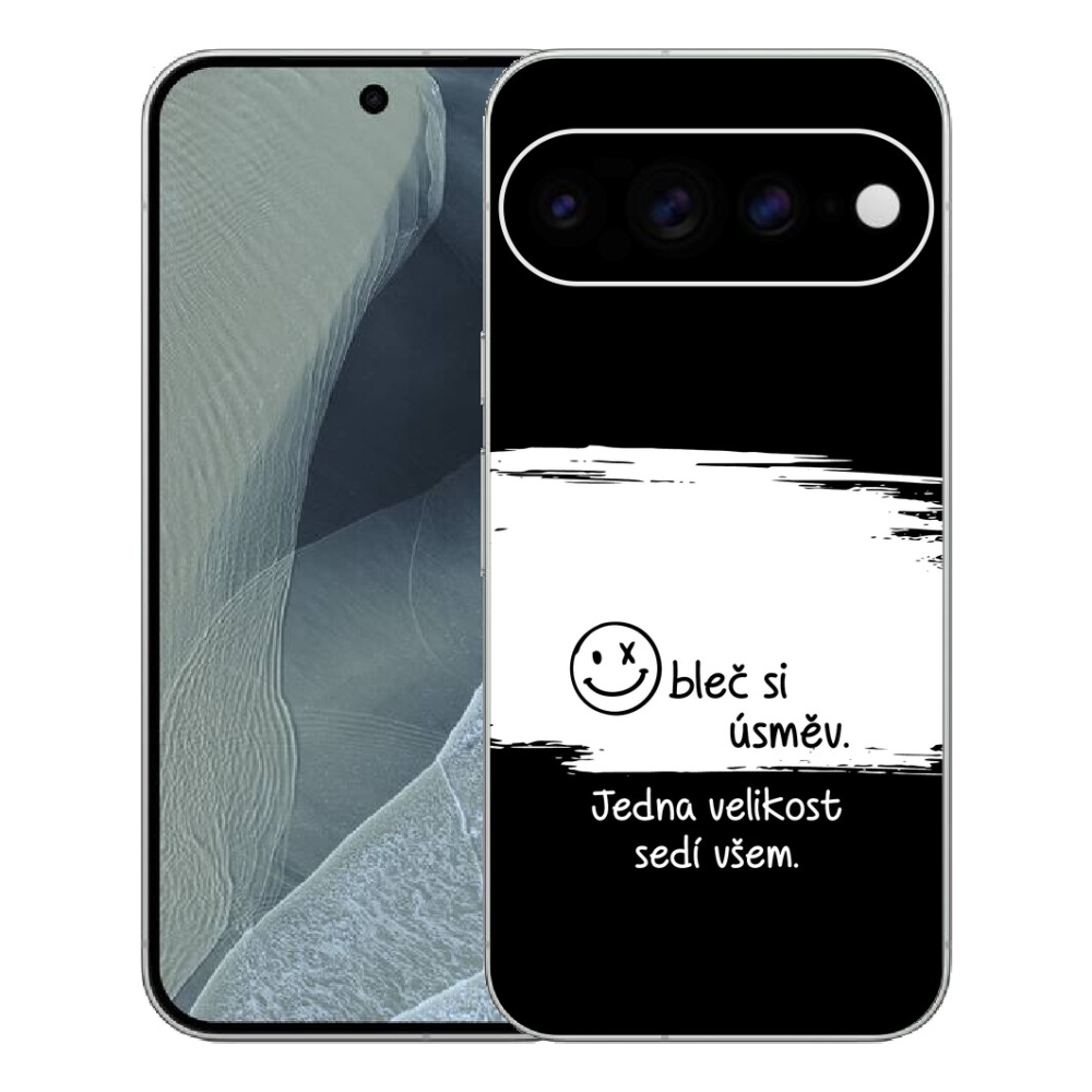 Gelový kryt mmCase na Google Pixel 11 Pro XL - vtipný text 8 bíločerné pozadí