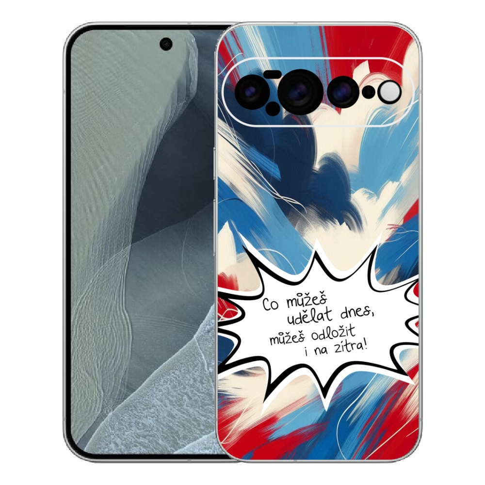 Gelový kryt mmCase na Google Pixel 11 Pro XL - vtipný text 9 bílé pozadí