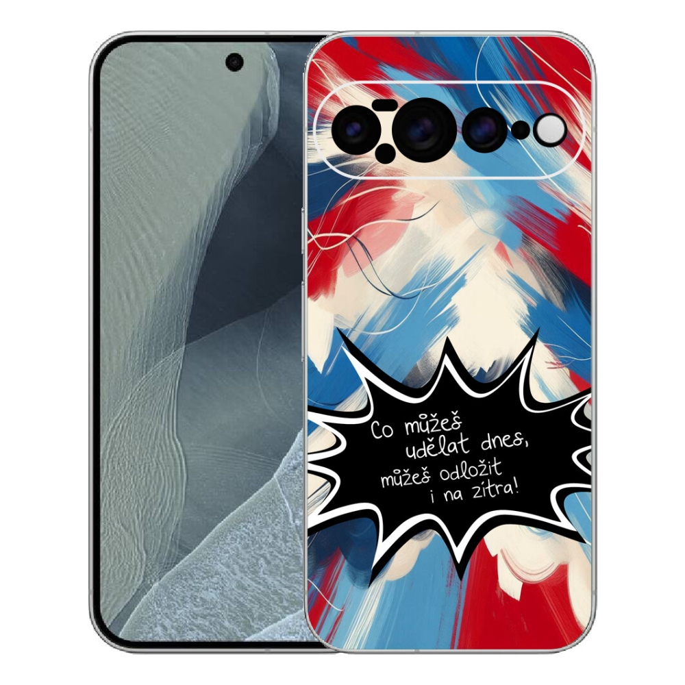 Gelový kryt mmCase na Google Pixel 11 Pro XL - vtipný text 9 černé pozadí