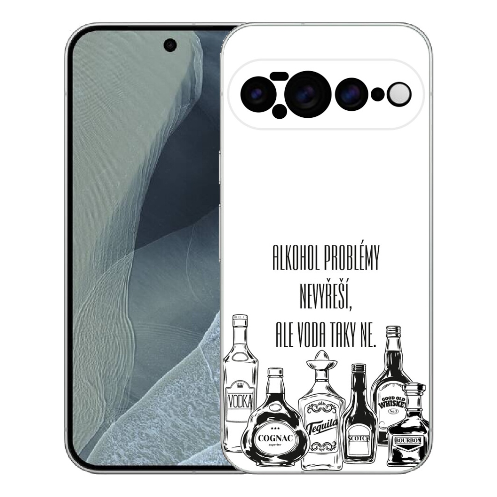 Gelový kryt mmCase na Google Pixel 11 Pro XL - vtipný text bílé pozadí