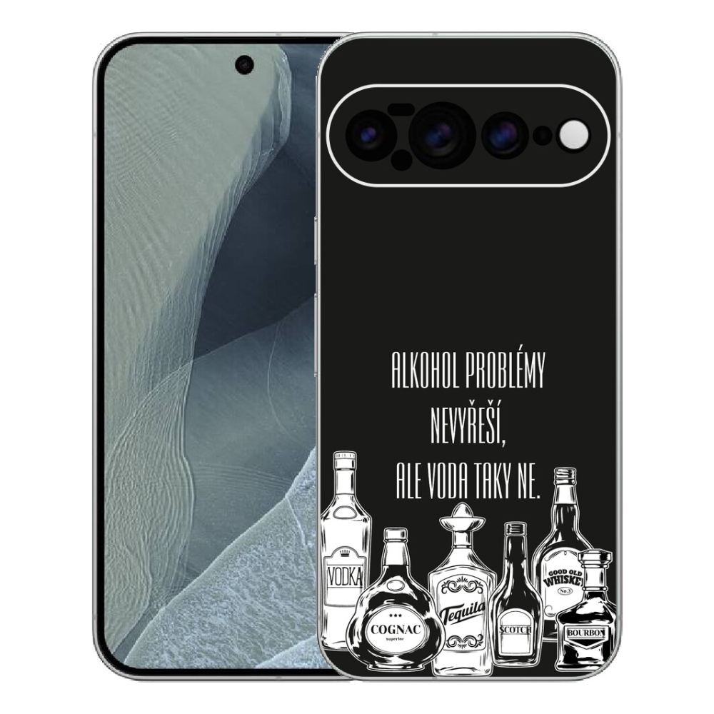 Gelový kryt mmCase na Google Pixel 11 Pro XL - vtipný text černé pozadí