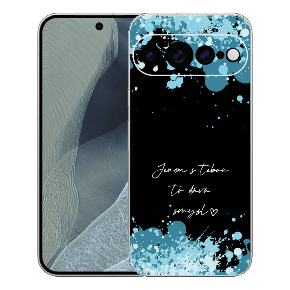 Gelový kryt mmCase na Google Pixel 11 Pro XL - zamilovaný text černé pozadí