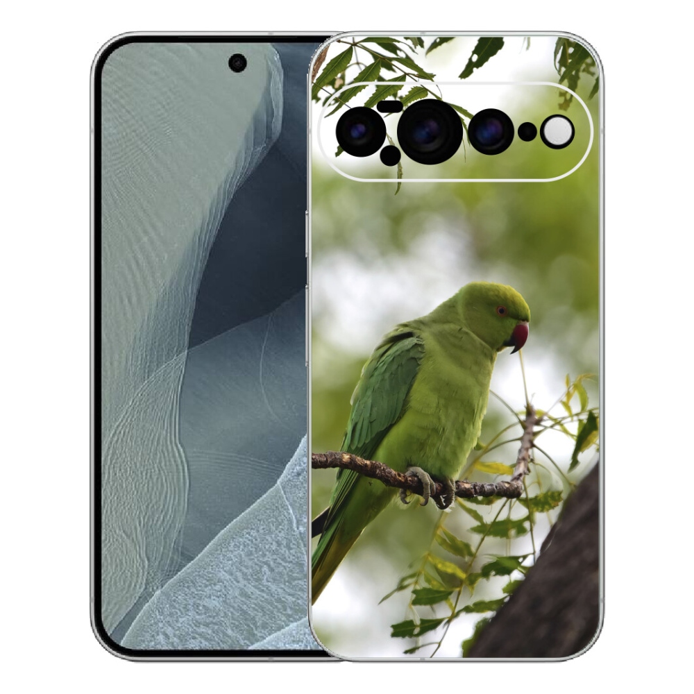 Gelový kryt mmCase na Google Pixel 11 Pro XL - zelený papoušek