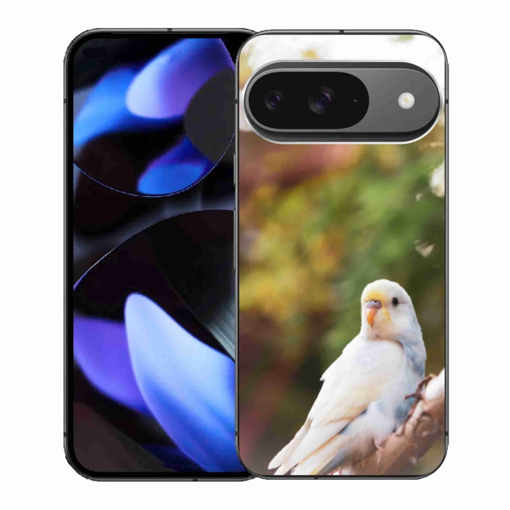 Gelový kryt mmCase na Google Pixel 9 - andulka bílá