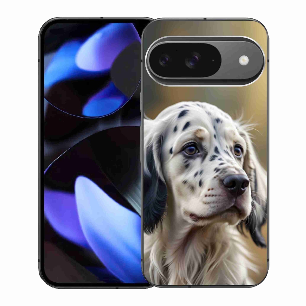Gelový kryt mmCase na Google Pixel 9 - anglický setr