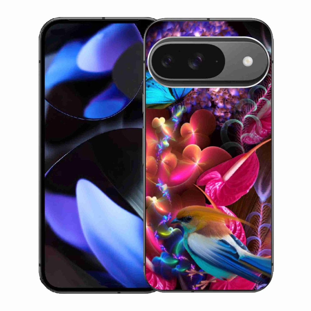 Gelový kryt mmCase na Google Pixel 9 - barevné květiny
