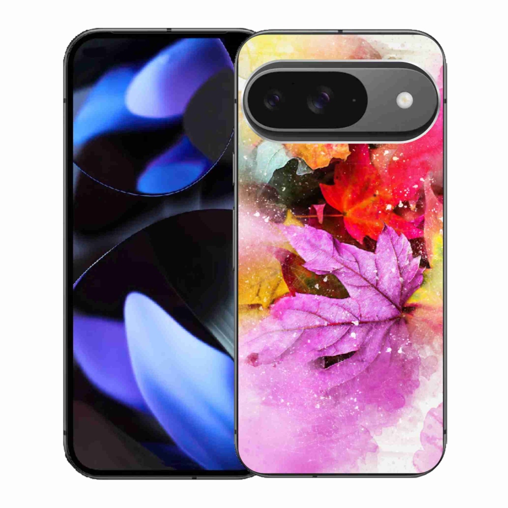 Gelový kryt mmCase na Google Pixel 9 - barevné listy