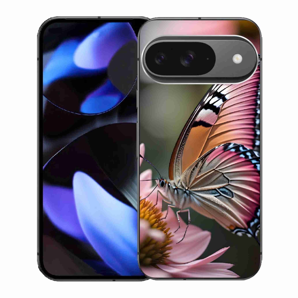 Gelový kryt mmCase na Google Pixel 9 - barevný motýl
